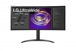 LG | Curved Monitor | 34WP85CP-B | 34 " | IPS | QHD | 21:9 | 60 Hz | 5 ms | 3440 x 1440 | 300 cd/m² | HDMI ports quantity 2 | Black