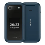 Nokia | 2660 Flip | Yes | Unisoc | Blue | 2.8 " | TFT LCD | 0 GB | Dual SIM | Nano-SIM | Bluetooth | 4.2 | Main camera 0.3 MP | 1450  mAh