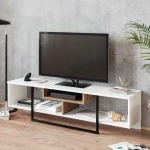 TV staliukas Kalune Design TV stalas Asal (150) - Baltas, Ud, Juodas