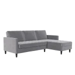 Trivietė sofa-lova Dorel Home Presley, pilka