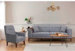 Sofa Hanah Home Sofos ir lovos komplektas Liones Tepsili - Pilkas