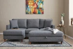 Hanah Home Kampinė sofa Eva Left - Pilkas