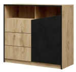 Komoda ADRK Furniture Atson I, ruda/juoda