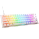 Ducky One 3 Aura Baltas SF klaviatūra žaidimams, RGB LED – Gateron Baby Kangaroo – US išdėstymas