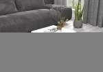 Kavos staliukas ADRK Furniture Diana 50x50cm, baltas/juodas