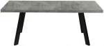 Valgomojo stalas BRIGIT 159/198x84,5xH77cm, betoninis