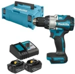 MAKITA WIERTARKA-suktuvas 18V 73/40Nm 2x5,0Ah DDF489RTJ