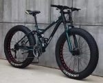 Kalnų dviratis Louke Fat Bike X-treme, 26", juodas