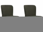 2-jų valgomojo kėdžių komplektas Loft24 Oita, pilkas