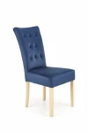 VERMONT chair, honey oak / dark mėlynas Monolith 77