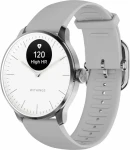 Išmanusis laikrodis Withings Scanwatch Light, 37 mm, Sidabro spalvos korpusas su pilkos spalvos dirželiu