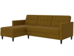 Trivietė sofa-lova Dorel Home Hartford, ruda