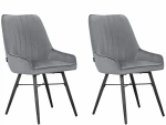2-jų valgomojo kėdžių komplektas Loft24 Akita, pilkas