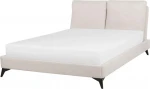 Beliani Sumontuota lova 160 x 200 cm smėlio spalvos MELLE