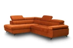 Kairinė kampinė sofa Bogart Dragonis, oranžinė