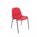 Biuro kėdė, raudona, 4 vnt.
