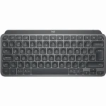 Minimalistinė Belaidė Klaviatūra su apašvietimu Logitech MX Keys Mini, Grafito spalvos, Vokiečių (Qwertz) išdėstymas