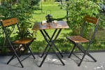 Kalune Design Sodo stalo ir kėdžių rinkinys (3 dalys) Bistro Set 4