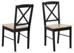 2-jų kėdžių komplektas Elvira, juodas