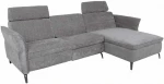 Corner sofa DAYTON RC, electric recliner, light pilkas