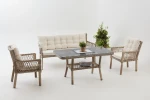 „Garden Lounge“ komplektas Pure Rattan (3+1+1+S)