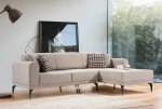 Kalune Design CREAM Kampinė sofa Çınar - Kreminis