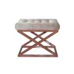 Pouffe Capraz - Copper, Cream