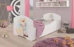 Vaikiška lova Adrk Furniture Pepe dog and cat, 80x160 cm, balta