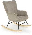 Fotelis BELMIRO rocking chair, pilkas