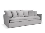 Sofa Micadoni Boho, 223x106x89 cm, pilka