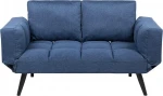 Beliani Tamsiai mėlyna BREKKKE sofA lova