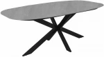 Dining table 200x100xH76cm, pilkas