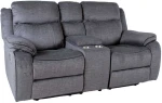 Fotelis Atlošas sofa GENTRY 2-vietė, mechaninė, pilka