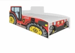 Vaikiška lova ADRK Furniture Tractor 160x80 cm, raudona