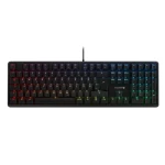 CHERRYG80-3000N RGB CORDED/Klaviatūra DE USB Juodas 460X185X40