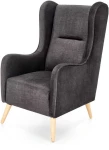 Fotelis CHESTER leisure chair, color: anthracite (fabric 17. Charcoal)