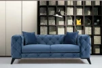 Kalune Design 2 vietų sofa Como 2 Seater - Mėlyna