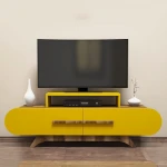 TV staliukas Kalune Design 845, 145 cm, rudas/geltonas