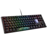 Ducky One 3 Classic Juodas/Baltas TKL klaviatūra žaidimams, RGB LED – MX–Mėlyna – DE išdėstymas