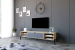 TV staliukas Kalune Design Televizoriaus stovas Santa - Sapphire Oak, Antracite