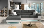 Kampinė sofa-lova COTERE MINI + LED
