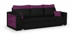 Sofa Bellezza Pablo, juoda/violetinė