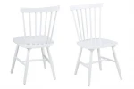 2-jų kėdžių komplektas Riano, baltas
