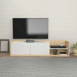 TV staliukas Kalune Design Televizoriaus stovas Krog - Oak, Baltas