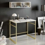 Kalune Design Darbo stalas Gama - Baltas, Gold