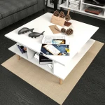 Kalune Design Kavos staliukas Akya Coffee Table - Baltas