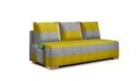 Sofa Atila, geltona/pilka