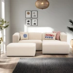 Kampinė sofa Linden Mini Right - Cream