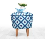 Pouffe Sky v3 - Blue, White