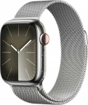 Išmanusis laikrodis Apple 9 GPS + Cellular 41mm sidabro Nerūdijančio plieno sidabras (MRY43QP / A)